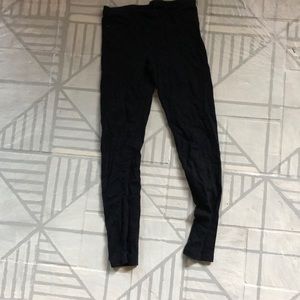 Girls plain black leggings